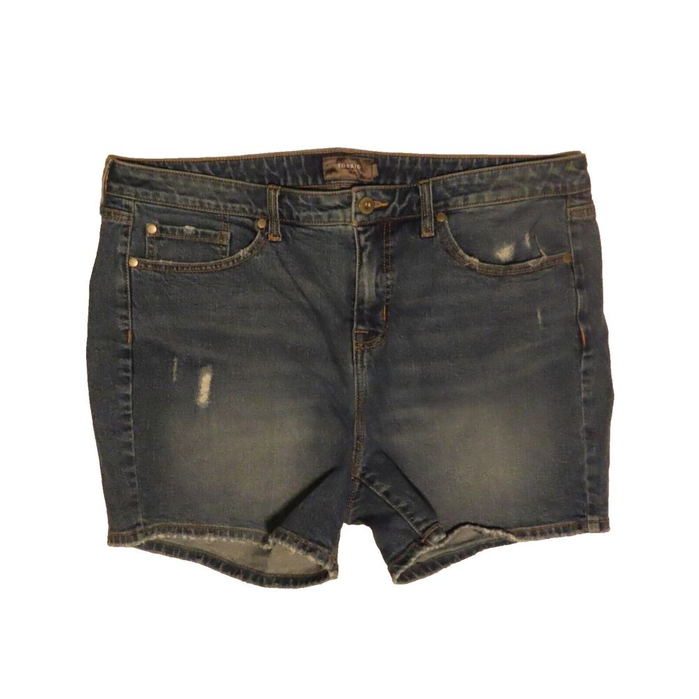 Torrid Hi High Rise Denim Jean Womens Shorts Size 18